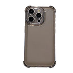Suitable for Iphone17 Transparent Mobile Phone 15Promax Four-Corner Anti-Fall Space Shell Protective Cover Apple 16E Airbag