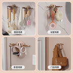 Cross-Border Punch-Free Five-Claw Telescopic Hook for Hanging Hats and Bags Storage Artifact Household Multi-Functional Wall-Mounted Storage Rack