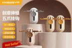 Cross-Border Punch-Free Five-Claw Telescopic Hook for Hanging Hats and Bags Storage Artifact Household Multi-Functional Wall-Mounted Storage Rack