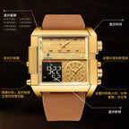 Swiss brand new electronic watch double display fashion waterproof quartz watch live foreign trade explosions a generation of hair