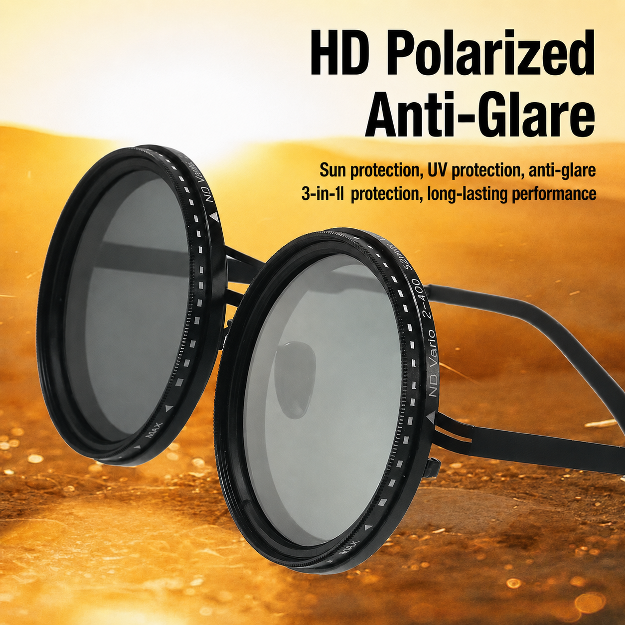 UV Protection Polarized Sunglasses Men Adjustable Lens