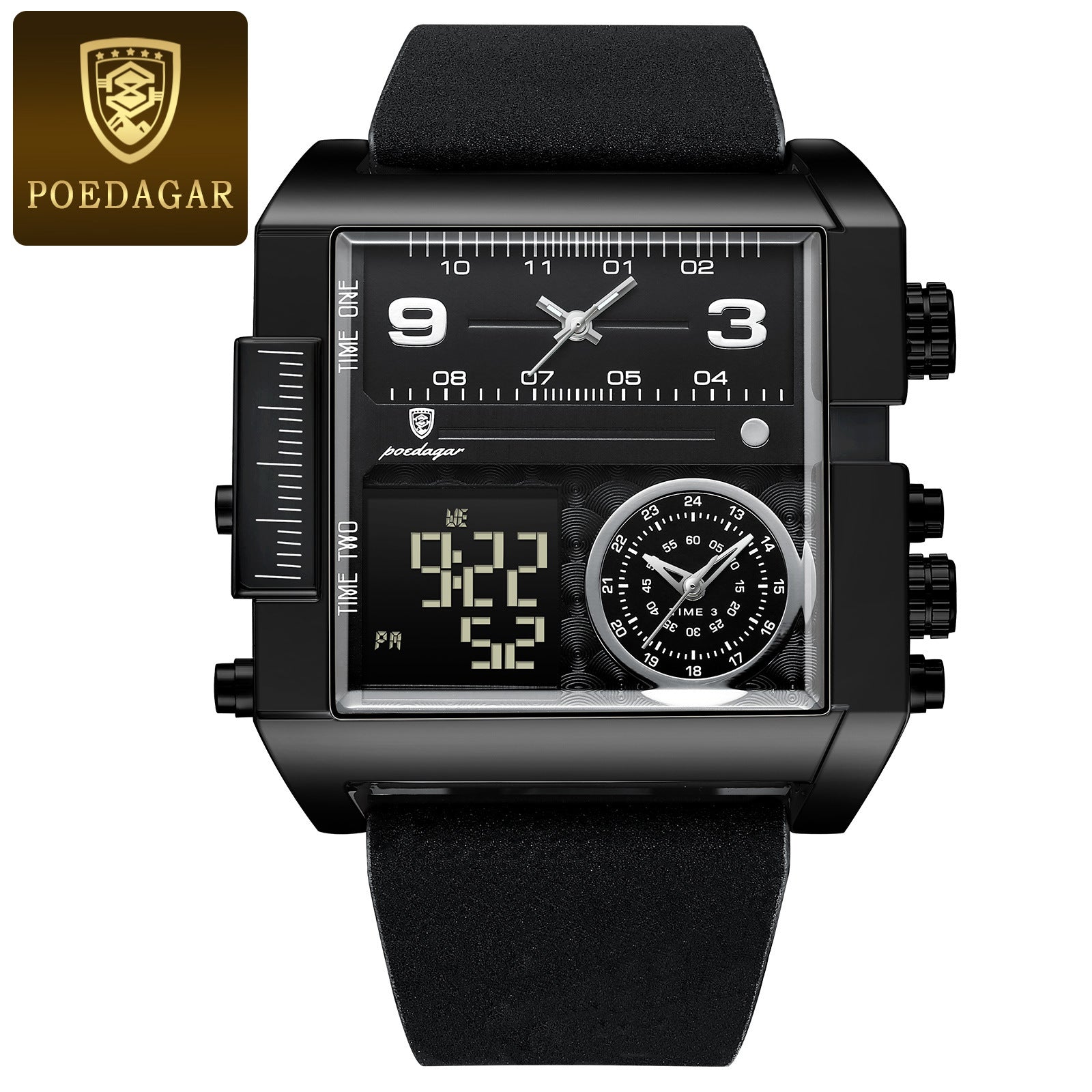Swiss brand new electronic watch double display fashion waterproof quartz watch live foreign trade explosions a generation of hair