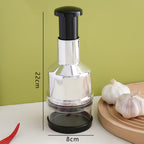 New Stainless Steel Pat Knife Garlic Press Kitchen Tool Manual Garlic Peeler Household Multifunctional Garlic Masher Wholesale