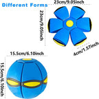 UFO Magic Football Make it Flat Throw disc with Light Flying Toy with Ball for Kids and Pets