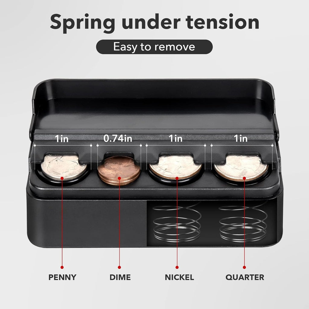 Car Coin Case Storage Organizer Portable Lightweight Box