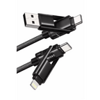 4-in-1 60W Fast Charging Cable - USB-C Multi-Charger
