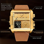 Men’s Fashionable Square Quartz Watch — A Modern Classic