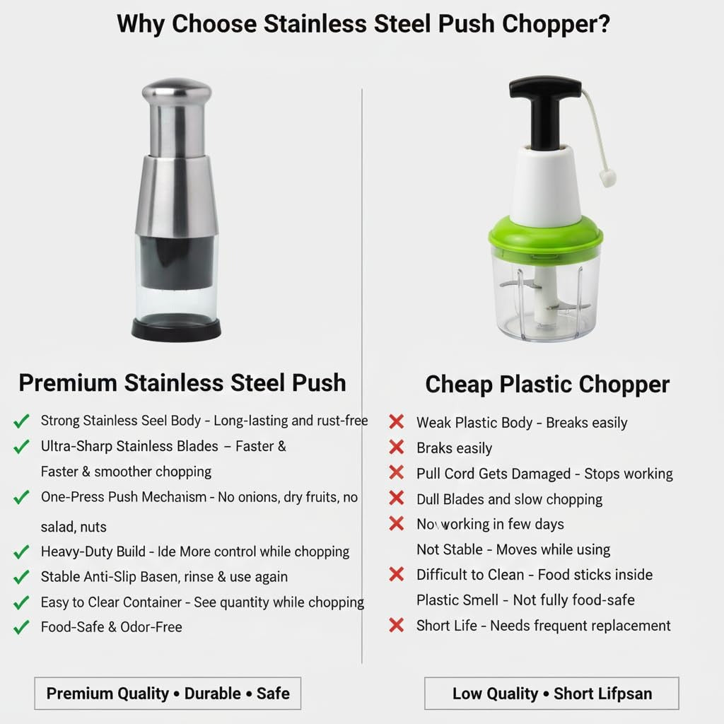 Stainless Steel Garlic Press Manual Masher Kitchen Tool