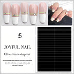 French Tip Nail Stickers - Crescent Smile Line Guides