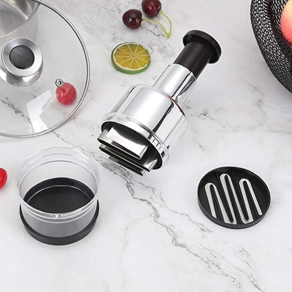 Stainless Steel Garlic Press Manual Masher Kitchen Tool