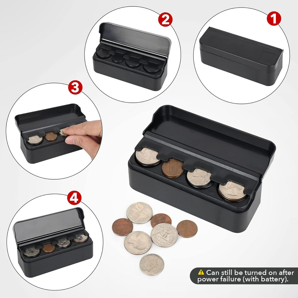 Car Coin Case Storage Organizer Portable Lightweight Box