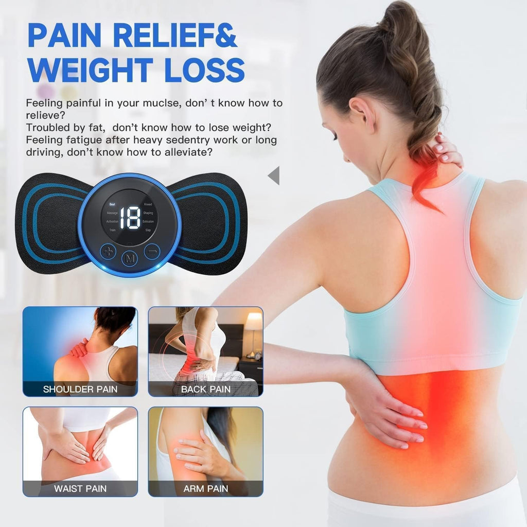 Portable EMS Butterfly Massager - Electric Body Relief