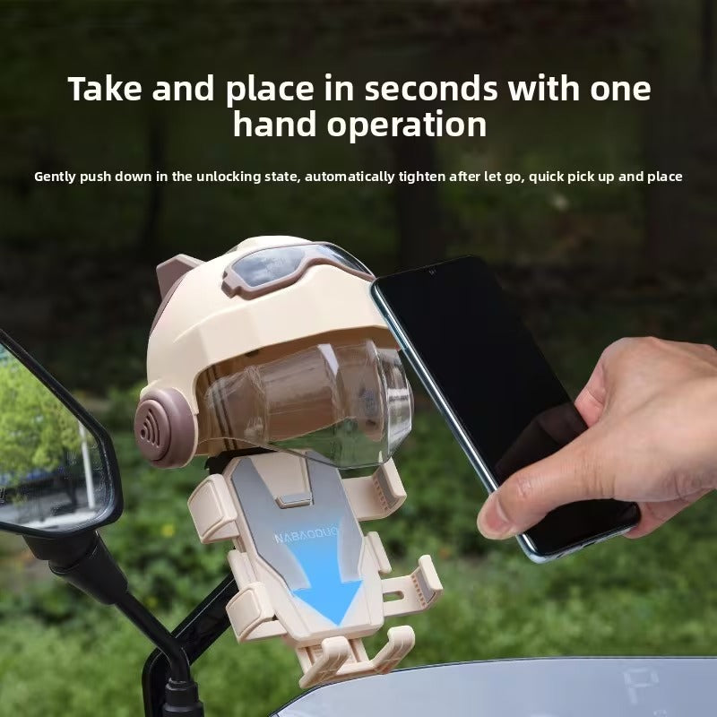 Helmet Shield Phone Holder - Anti-Shake Bike Bracket