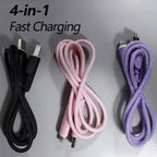 4-in-1 60W Fast Charging Cable - USB-C Multi-Charger