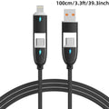 4-in-1 60W Fast Charging Cable - USB-C Multi-Charger