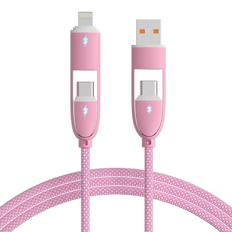 4-in-1 60W Fast Charging Cable - USB-C Multi-Charger