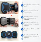 Portable EMS Butterfly Massager - Electric Body Relief