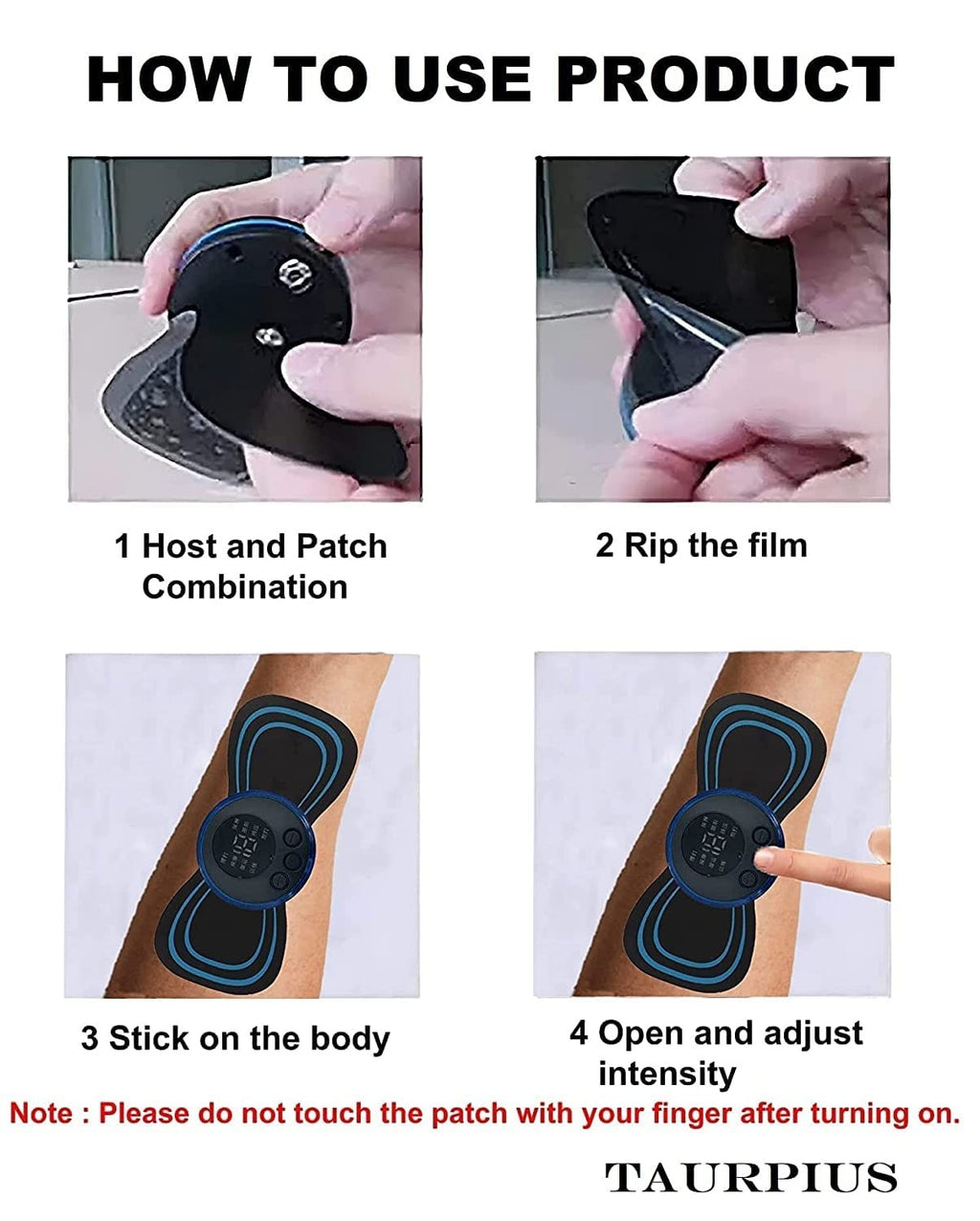 Portable EMS Butterfly Massager - Electric Body Relief