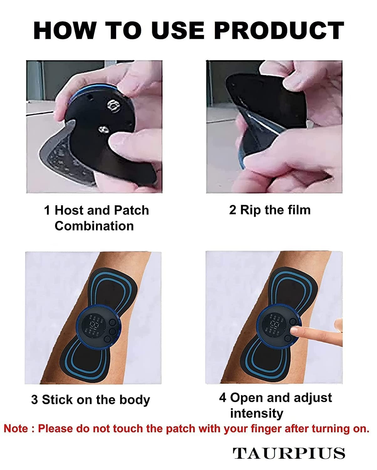 Portable EMS Butterfly Massager - Electric Body Relief