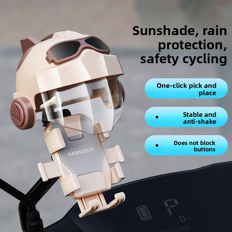 Helmet Shield Phone Holder - Anti-Shake Bike Bracket