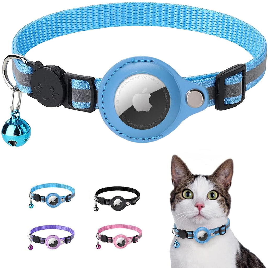 Reflective AirTag Cat Collar — Integrated Safety Design
