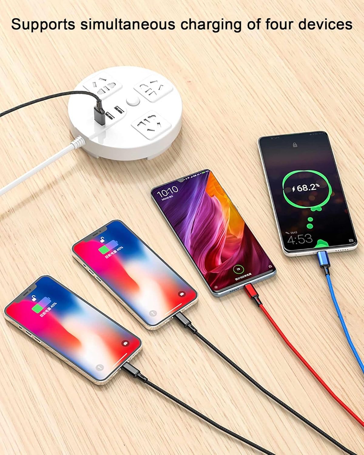 High Speed 4 in 1 Cable - Universal Multi Port Charging Cable