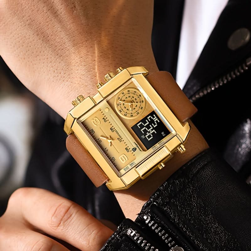 Men’s Fashionable Square Quartz Watch — A Modern Classic