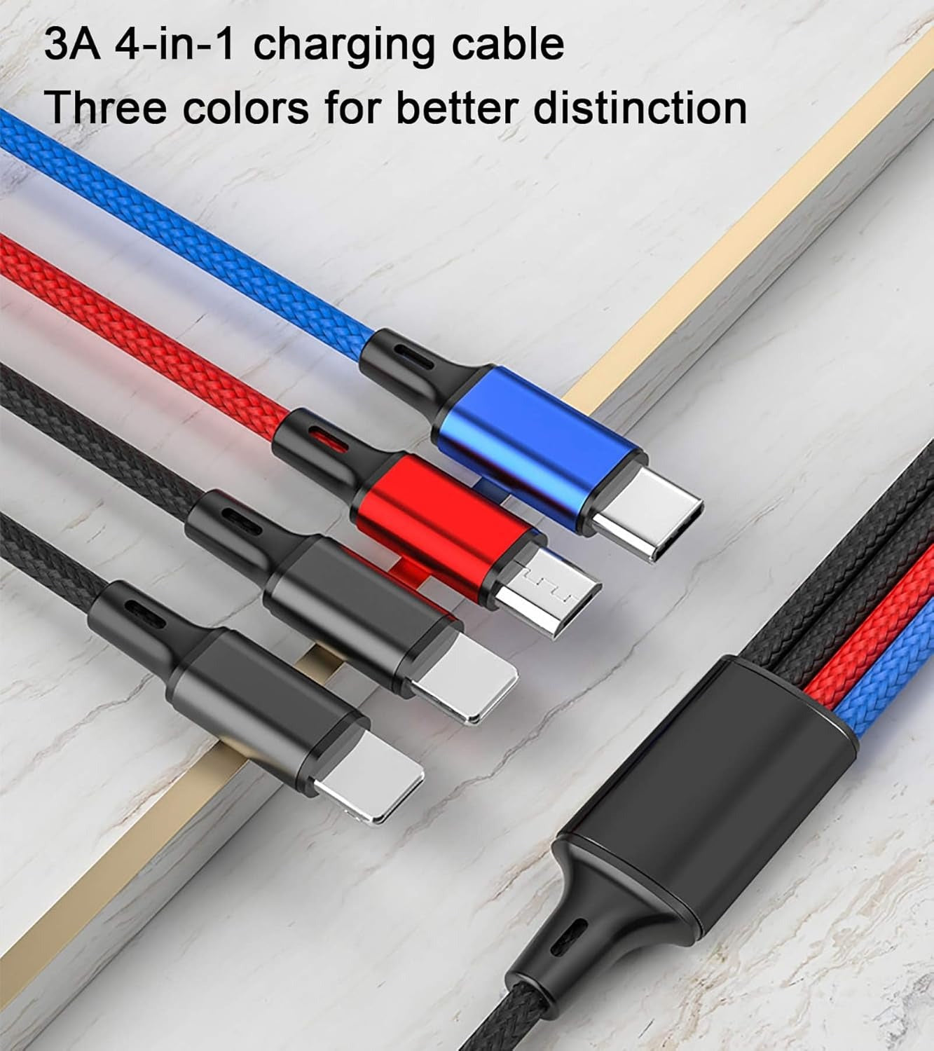 High Speed 4 in 1 Cable - Universal Multi Port Charging Cable