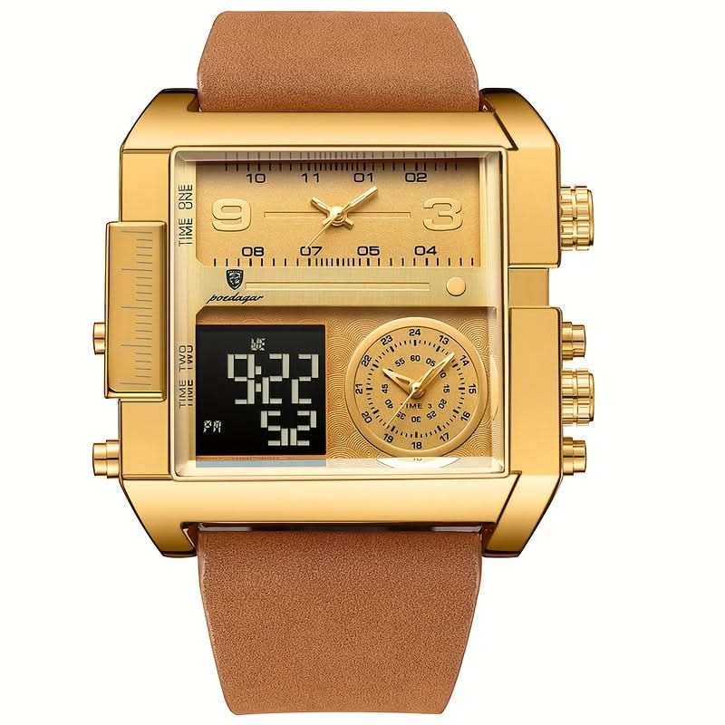 Men’s Fashionable Square Quartz Watch — A Modern Classic