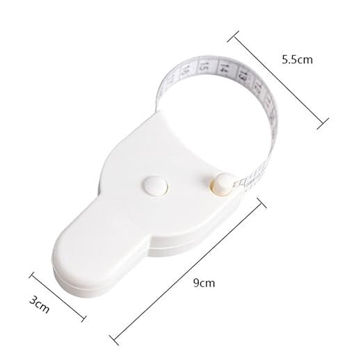 Retractable Body Measuring Tape with Lock Pin & Button