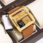 Men’s Fashionable Square Quartz Watch — A Modern Classic