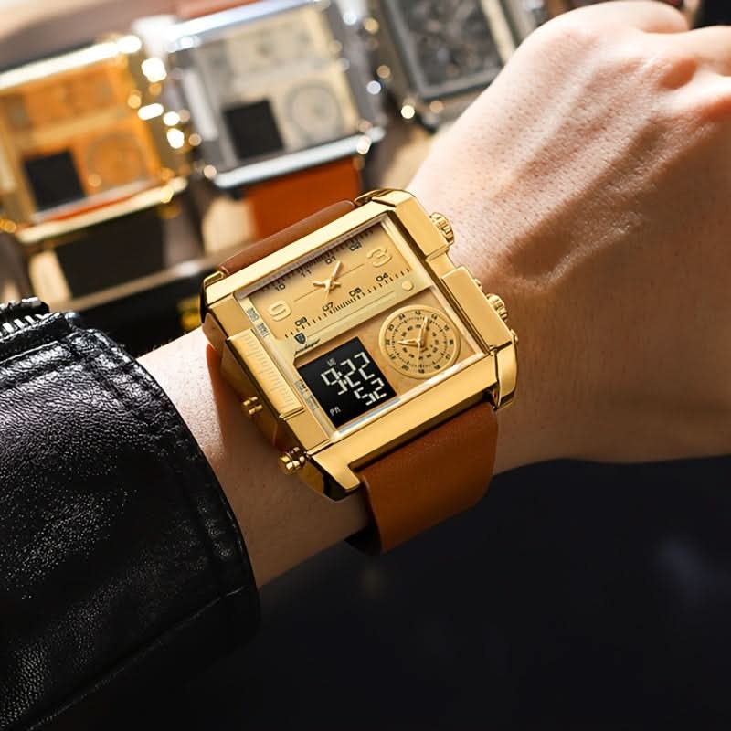 Men’s Fashionable Square Quartz Watch — A Modern Classic