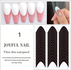 French Tip Nail Stickers - Crescent Smile Line Guides