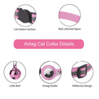 Reflective AirTag Cat Collar — Integrated Safety Design