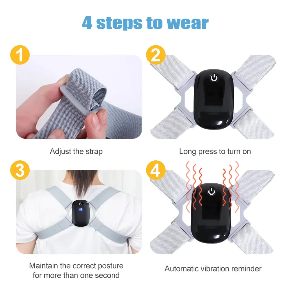 Smart Back Posture Corrector - Intelligent Vibration