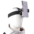 Smartphone Head Strap Mount - Headband with Phone Clip