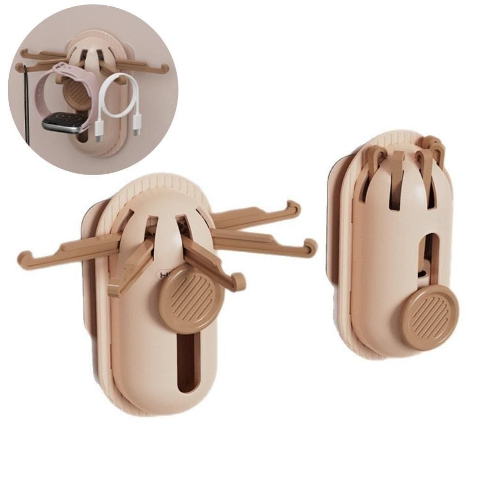 Rotating 5-Claw Storage Hook - Telescopic Wall Hanger