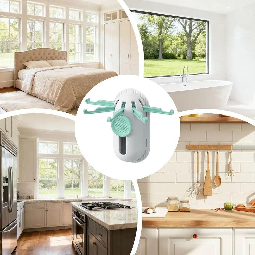 Rotating 5-Claw Storage Hook - Telescopic Wall Hanger