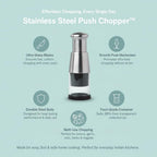 Stainless Steel Garlic Press Manual Masher Kitchen Tool